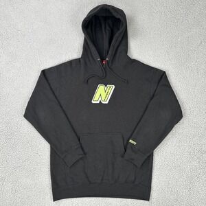 Full Send Nelk Boys Hoodie Men Black Medium Embroidered Gold Logo Podcast